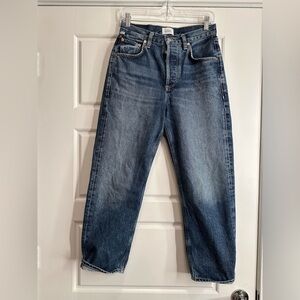 CITIZENS OF HUMANITY Dahlia Bow Leg Baby Roll Jeans in Brielle Size 24